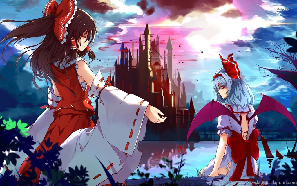 Hakurei Reimu And Sakuya Izayoi In Touhou Project Wallpapers ...