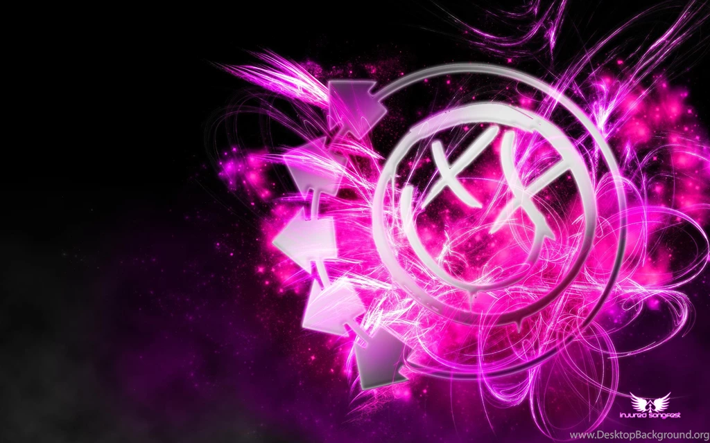 Blink 182 Smiley Rockstar Pink (