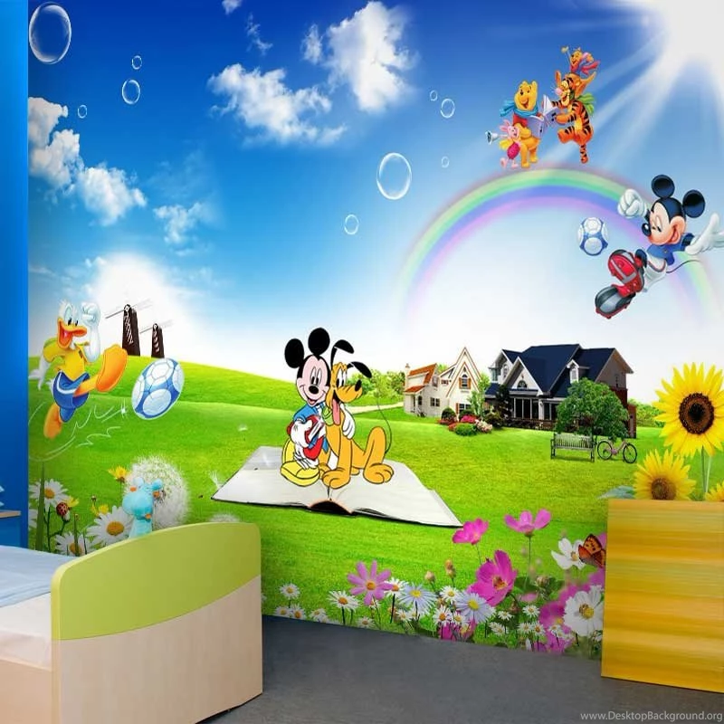 Aliexpress.com : Buy 3d Pvc Mural Wallpapers Children Cartoon ...