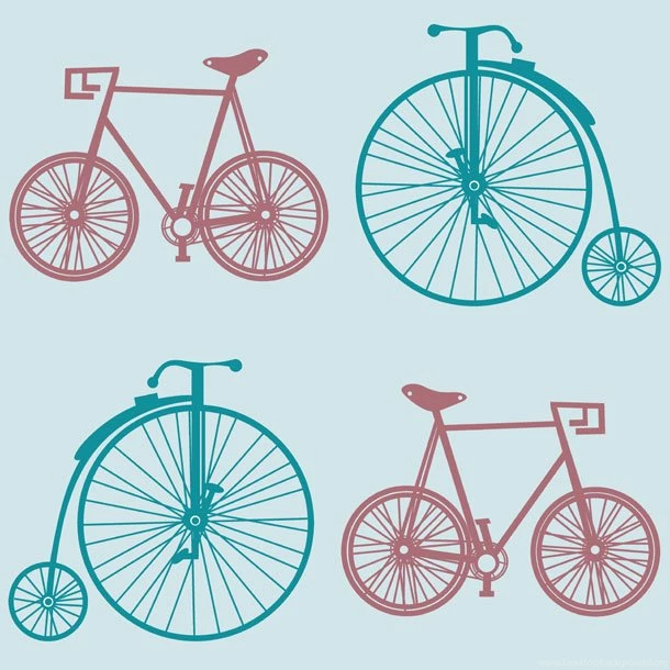 Bicycles Wallpapers (pale Blue) ATADesignsATADesigns