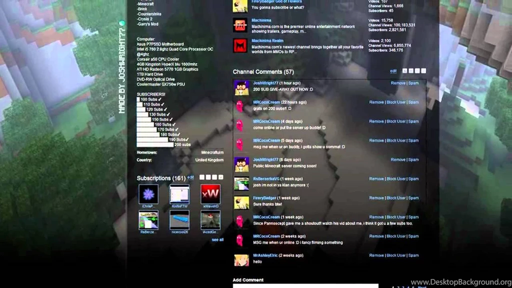 Pro Minecraft Backgrounds Theme Free Download YouTube