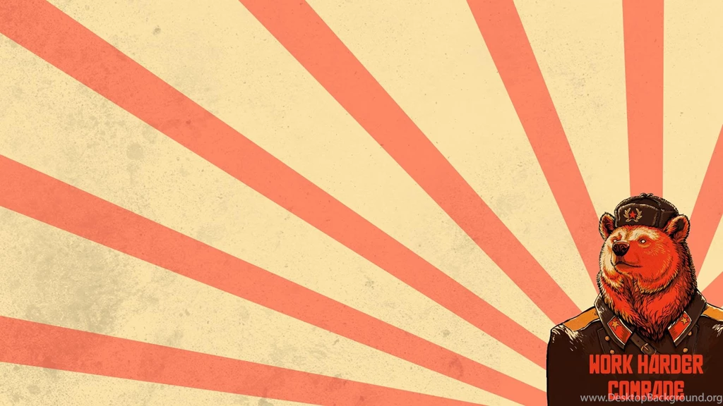 Work Harder Soviet Bear HD Wallpapers