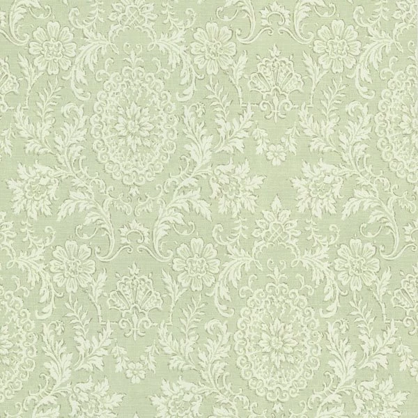 302 66884 Green Damask Motif   Ornament   Beacon House Wallpapers
