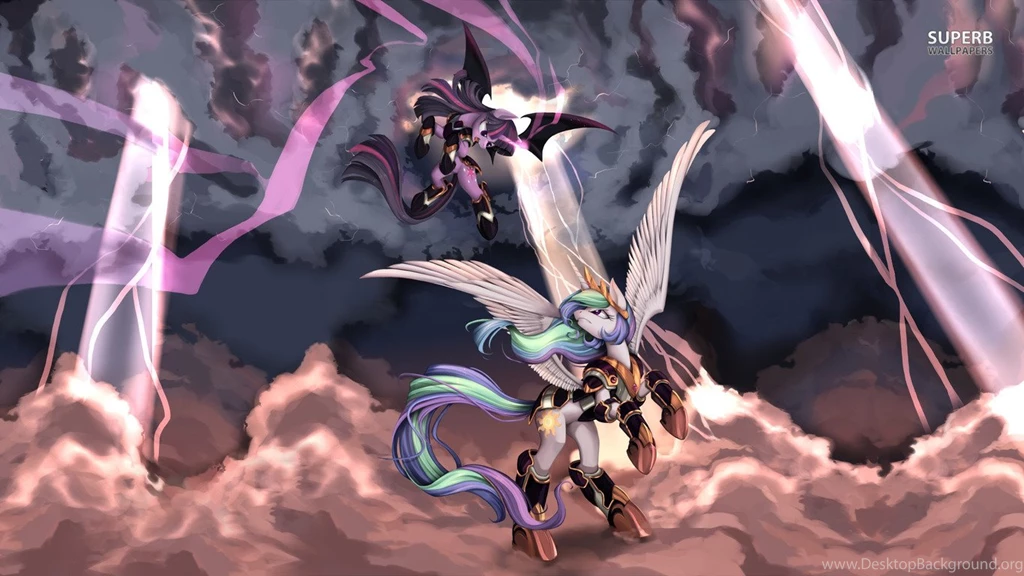 Princess Celestia And Twilight Sparkle Wallpapers Cartoon ...