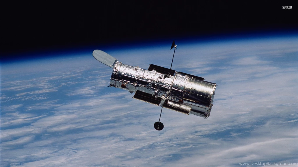 Hubble Space Telescope In Orbit Wallpapers Space Wallpapers