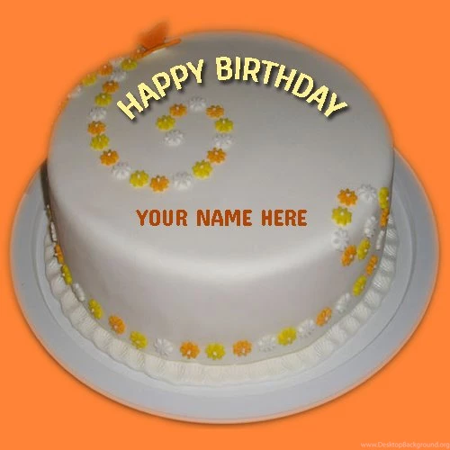 Write Name On Happy Birthday Cake And Send On Whatsapp