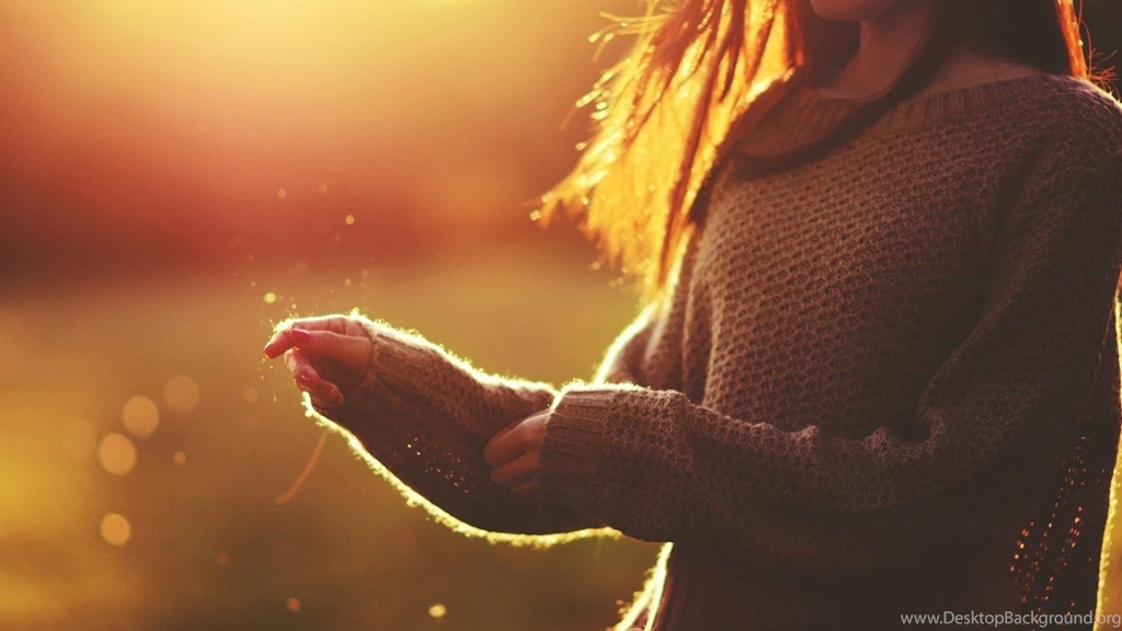 Vintage, Girl, Bokeh, Sweater, Photo, Light Rays
