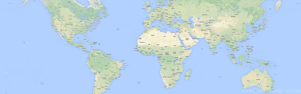 World Map HD Wallpapers For Dual Monitors