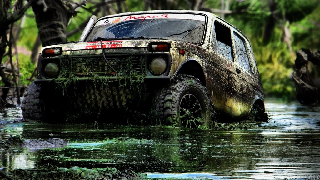 Cars, Russian, Machine, Jeep, Machinery, Mud, SUV, Lada 2121 Niva ...