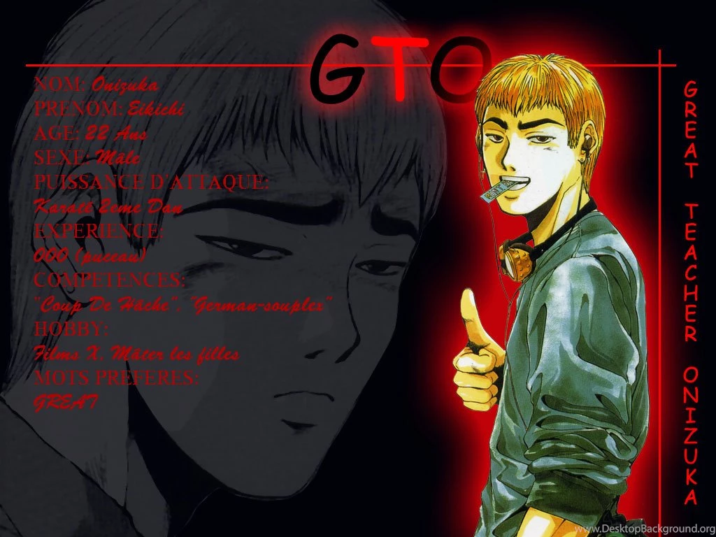Wallpapers Great Teacher Onizuka GTO Anime Image