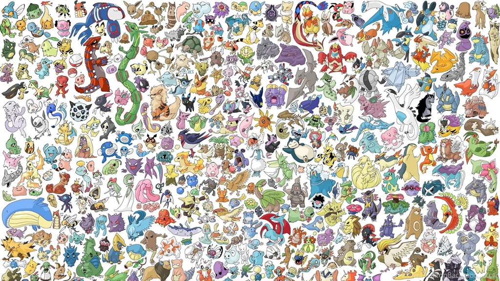Download 2560x1440 Hundreds Of Pokemons Wallpapers