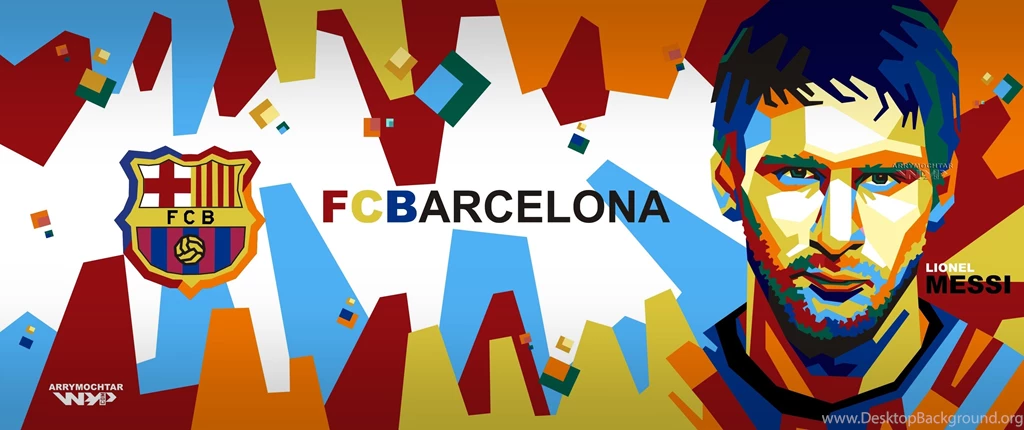 Messi Painting FC Barca