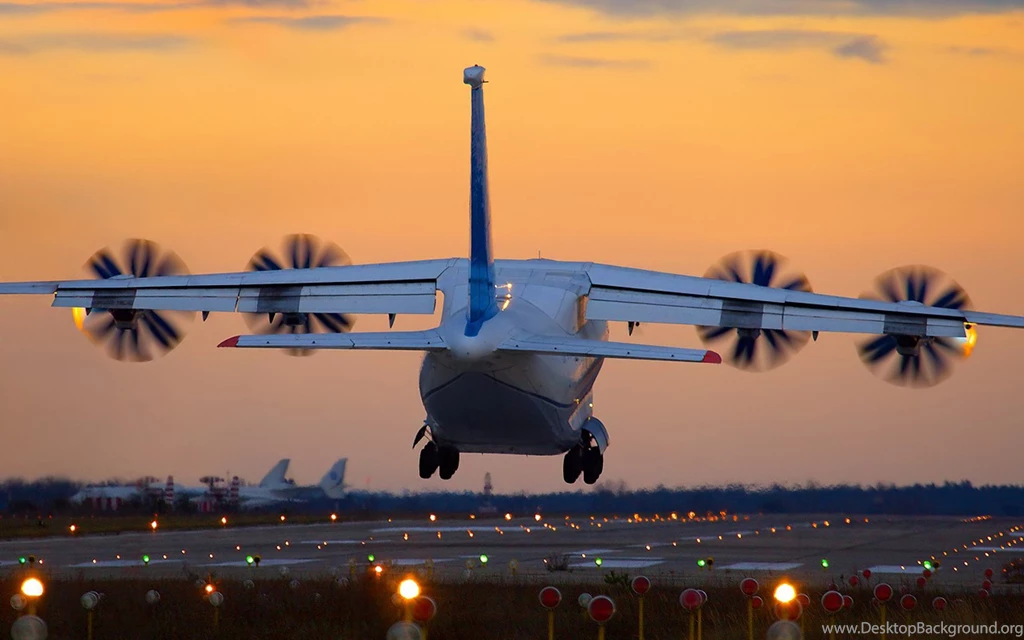 Antonov An 70 Transport Military Airplane Sunset Sunrise Sky ...