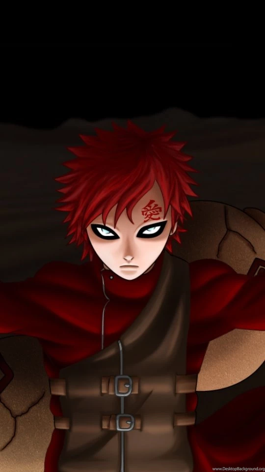 Download Wallpapers 540x960 Naruto, Gaara, Girl, Magic, Look ...
