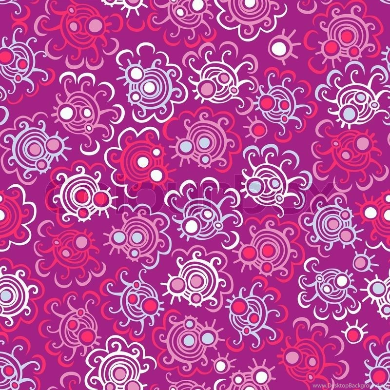 Abstract Floral Background, Summer Theme Seamless Pattern, Vector ...