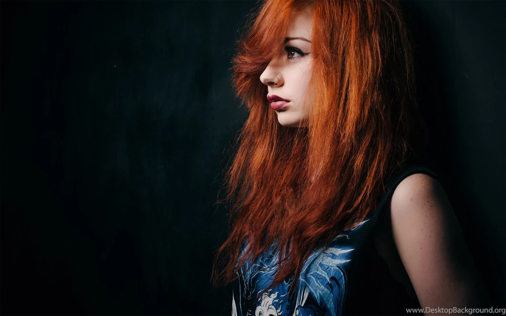 Lovely girl redhead piercing photo wallpaper 2560x1600 ...