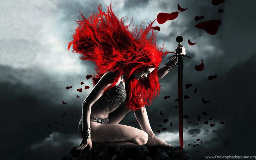 Redhead Woman Fantasy Worrior 1920×1200 wide wallpapers.net