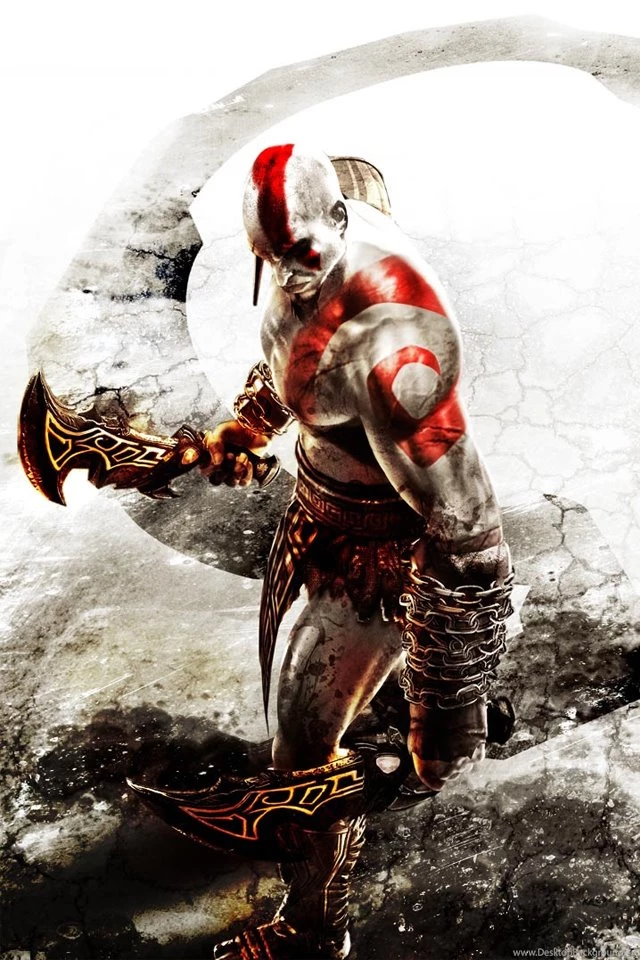 Download God Of War 3 Kratos Apple iPhone 4S HD Wallpapers