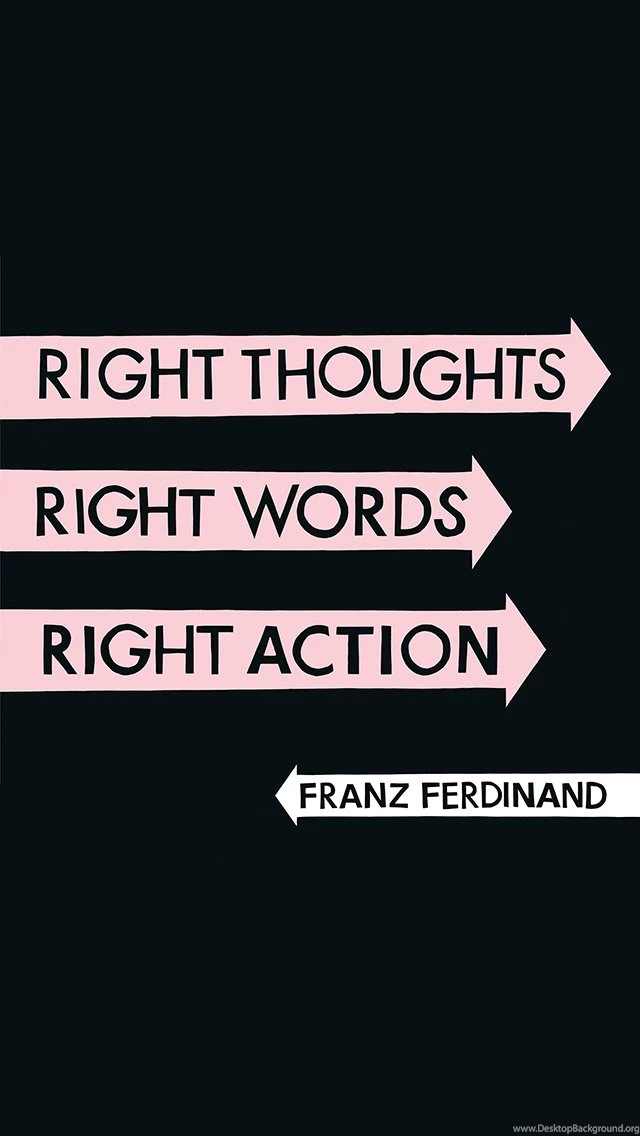 iPhone 5 Wallpapers (Franz Ferdinand Right Thoughts Right Words ...