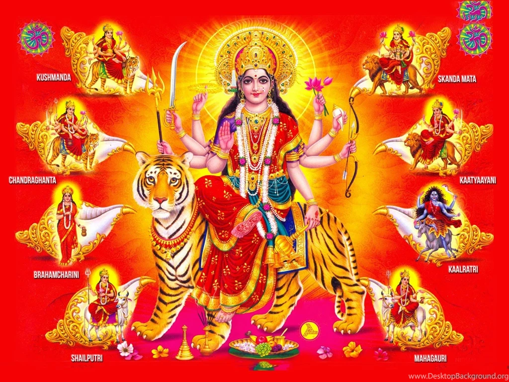 Navdurga, The Nine Forms Of Goddess Durga Free Hindu God Goddess ...