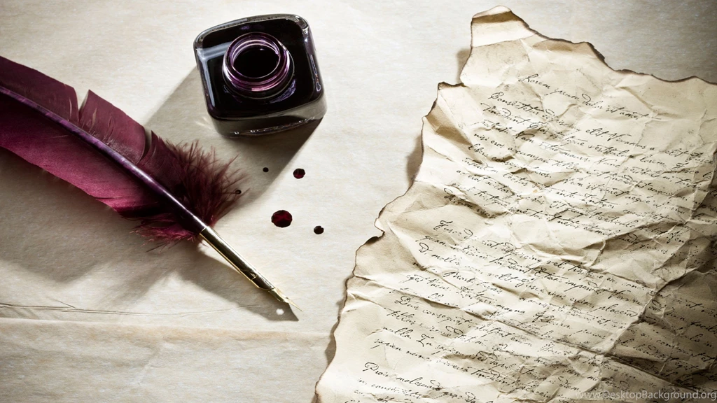 Feather pen writing letter with ink bottle HD wallpapers – Colby R ...