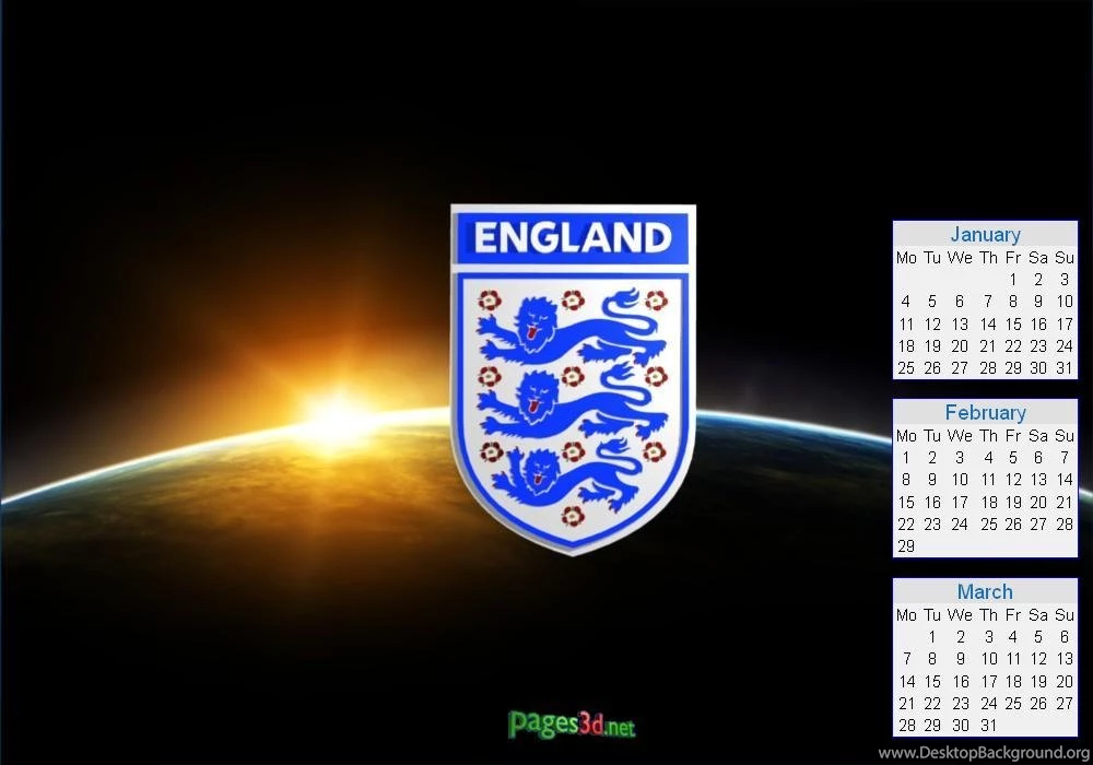 Calendars Of The English National Football Team 2015 Calendars ...