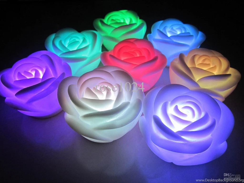 Wholesale Led Flashing Rose Light Up Rose Candle Flash Rose Candle ...