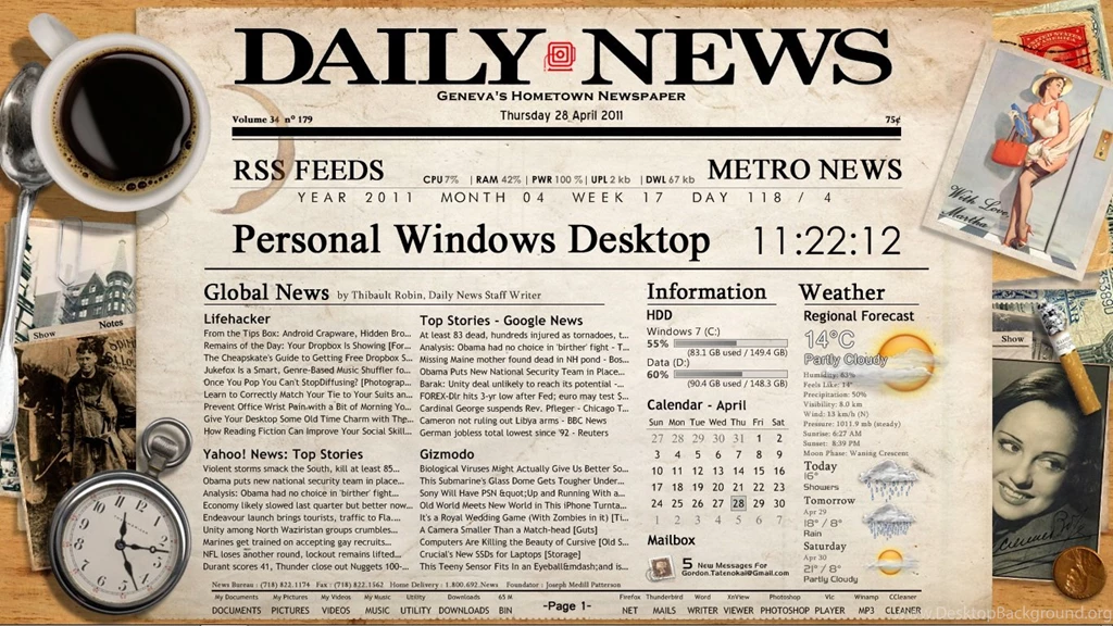 Newspaper Desktop By Tatenokai On DeviantArt
