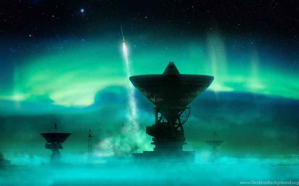 Antennas And The Northern Lights Wallpapers