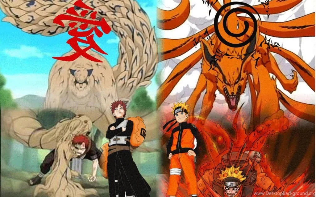 Naruto And Gaara By Cartoon Hd Wallpapers   (