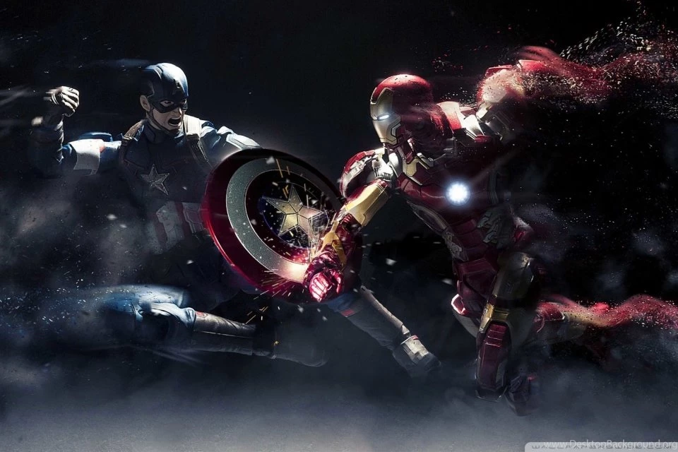Captain America Vs Iron Man HD Desktop Wallpapers : Widescreen ...