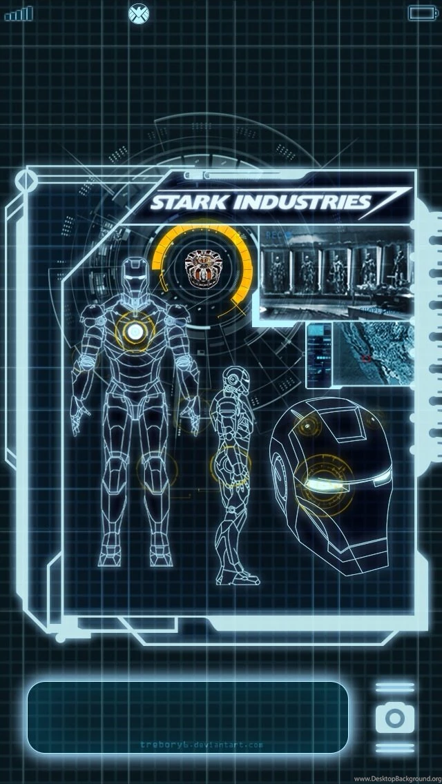 Iron Man Blueprint iPhone 5 Wallpapers (640x1136)