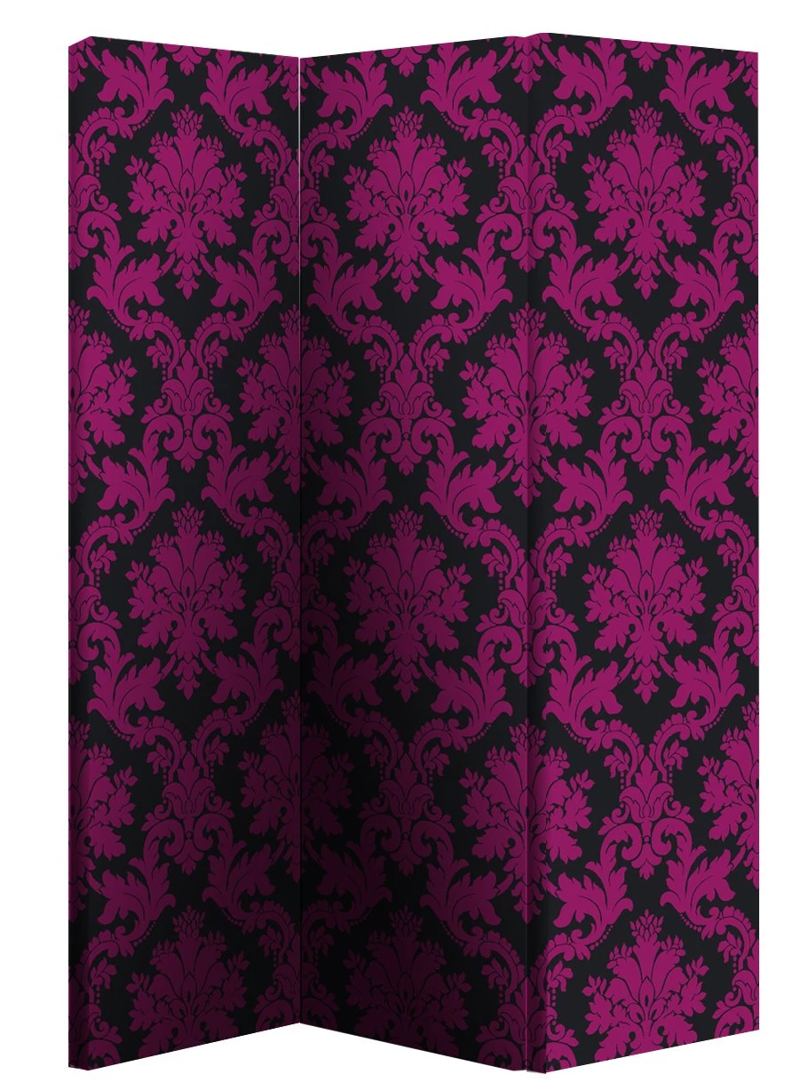 Black & Pink Damask Screen By Arthouse : Wallpapers Direct