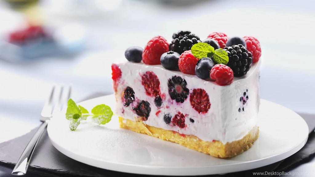 Download Wallpapers 1920x1080 Dessert, Cake, Cake, Raspberries ...