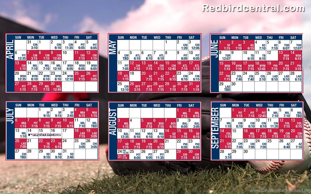 RedbirdCentral.com St. Louis Cardinals Wallpapers 2014 Schedule