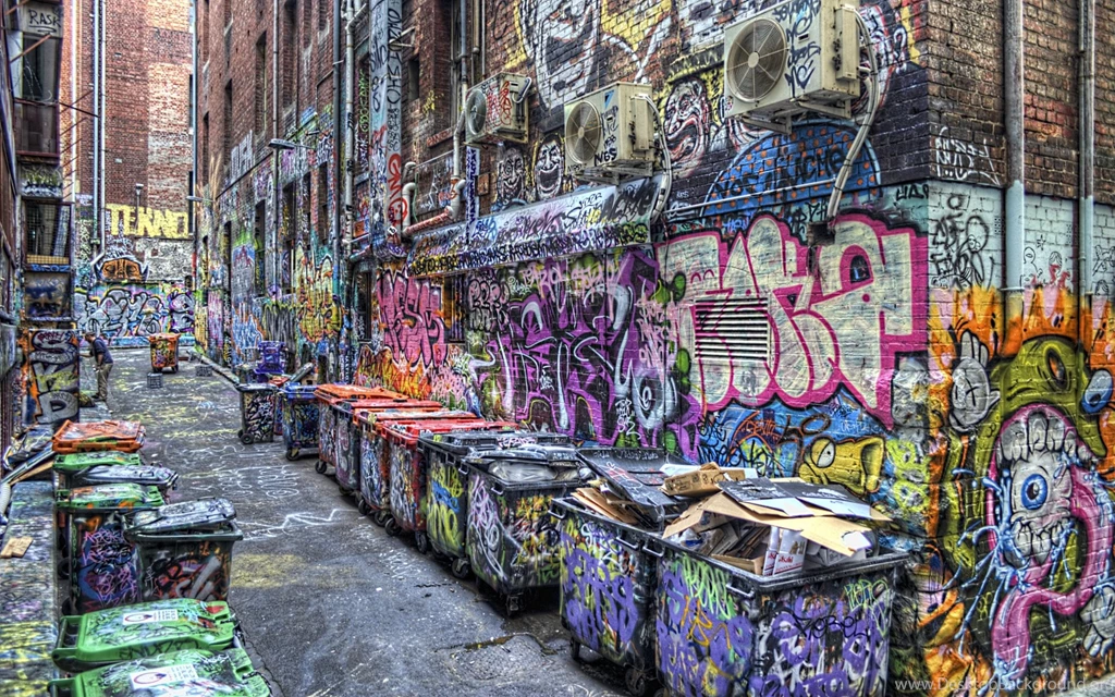 Cities Buildings Urban Art Graffiti Color Paint Wallpapers ...