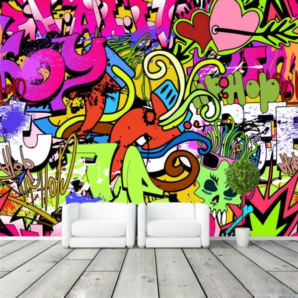 Graffiti Boys Urban Art Photo Wallpapers Custom Wall Mural Street ...