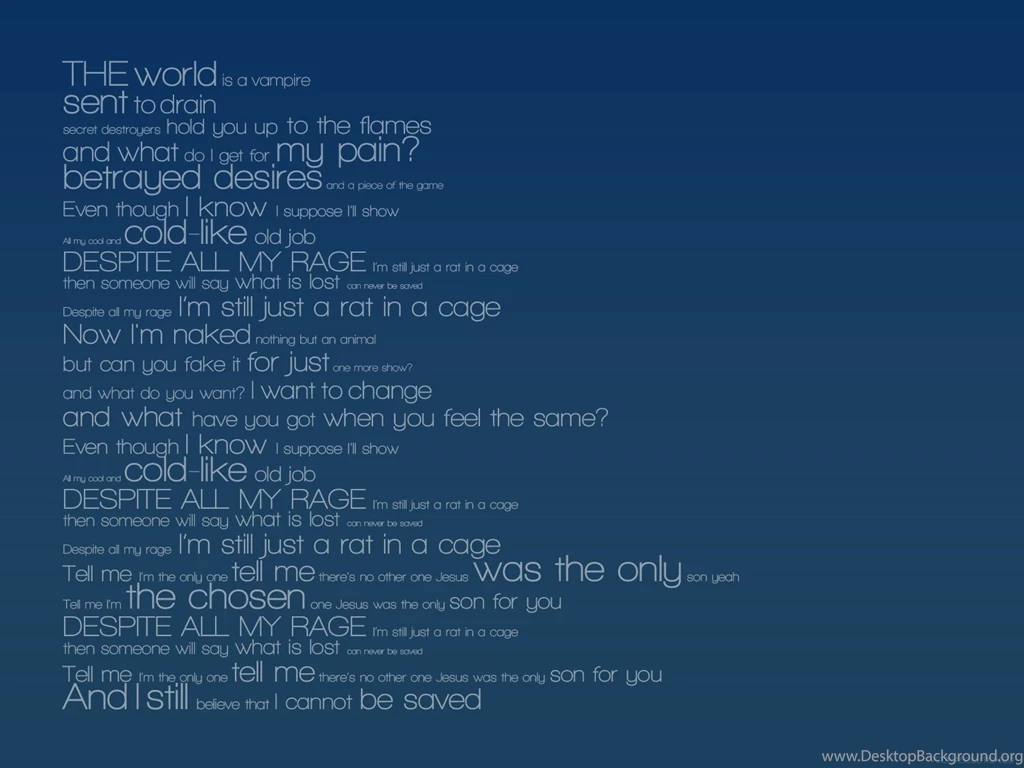 Text Lyrics The Smashing Pumpkins Wallpapers