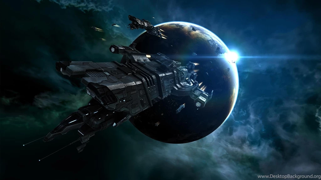 Ship Space Stars Blue Earth Wallpapers