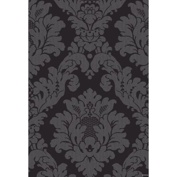 Arthouse Opera Da Vinci Damask Textured Wallpapers Black 405107 At ...