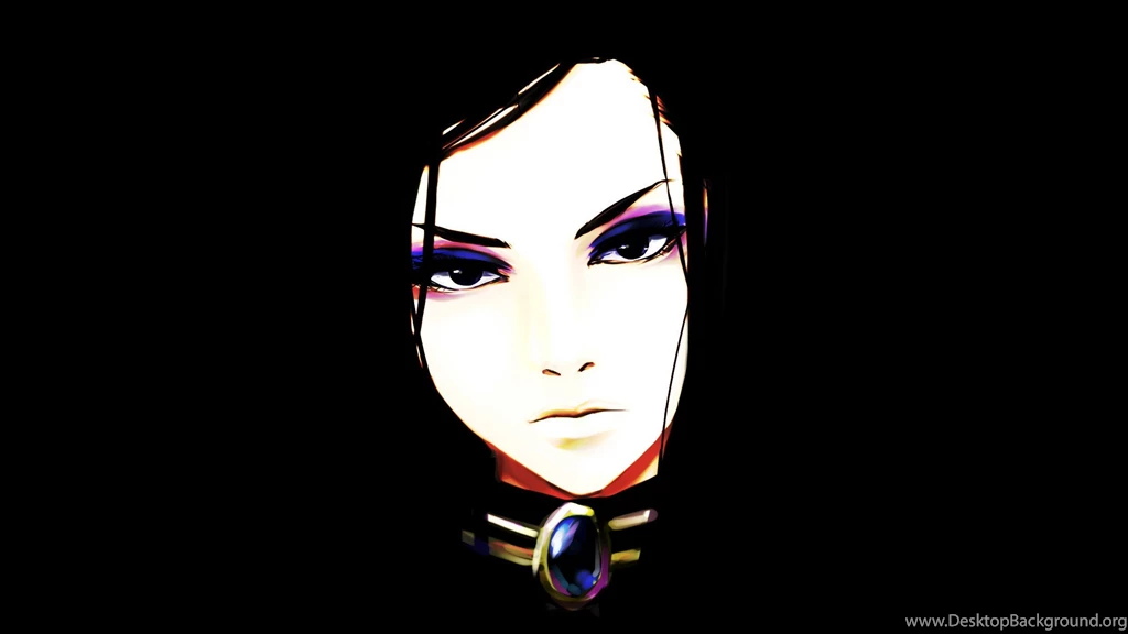 Anime Girls Black Black Backgrounds Black Eyes Black Hair Dark Ergo ...