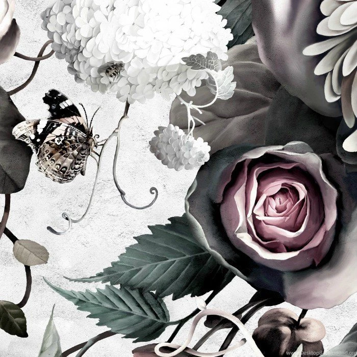Dark Floral Wallpapers   Connecticut In Style