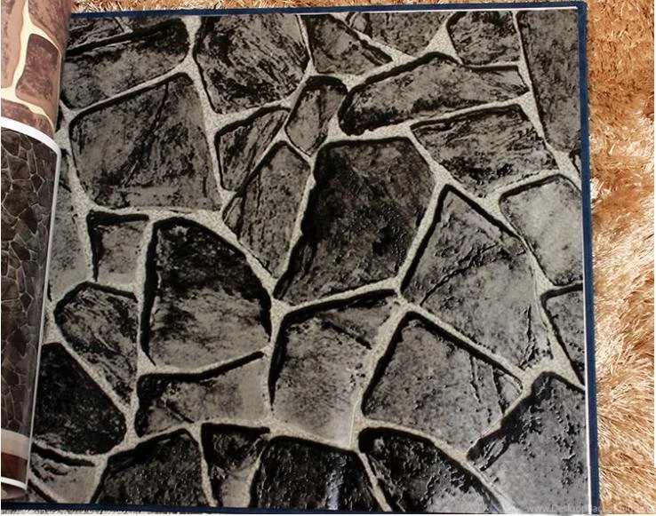 New Luxury Natural Grey Brick Wall Stone Creek Rock Slate Effect ...
