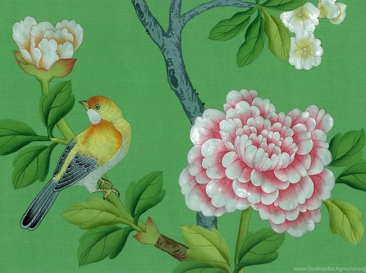 Chinoiserie Papers » Song Sassoon, Silk Hand Painted Wallpapers ...