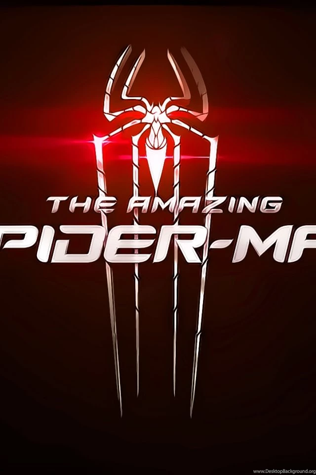 640x960 The Amazing Spider Man Red Logo Iphone 4 Wallpapers