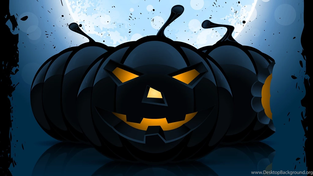Download Wallpapers 2560x1440 Halloween, Pumpkin, Pattern, Dark Mac ...