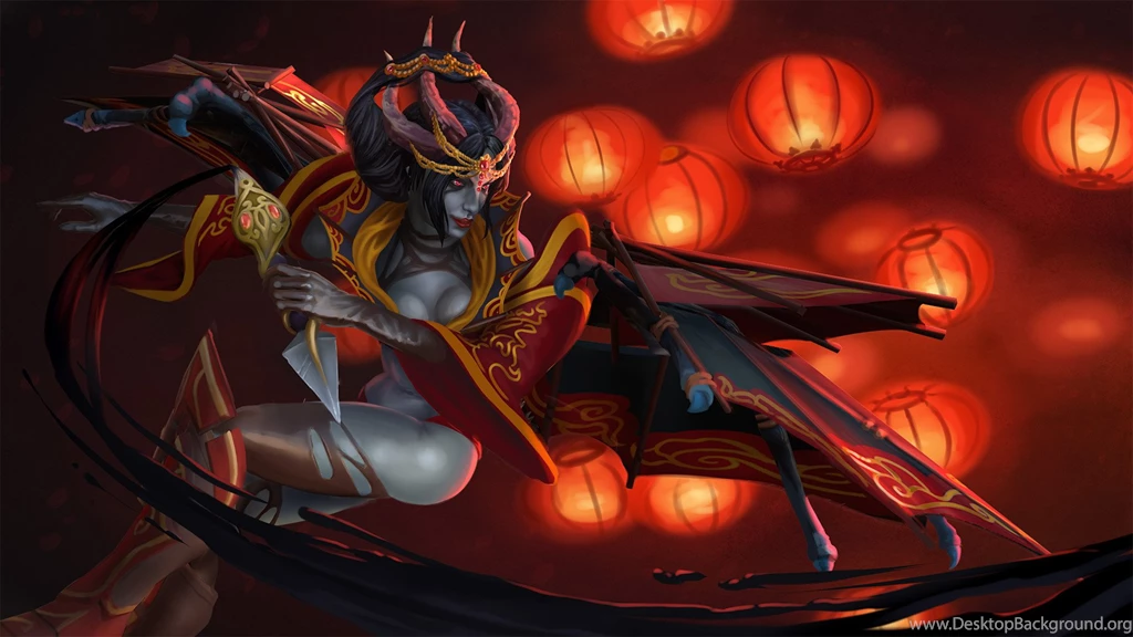 New Bloom Inspired Queen Of Pain Set With HD Wallpapers : DotA2