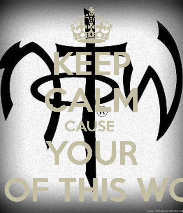 KEEP CALM CAUSE YOUR NOT OF THIS WORLD Poster