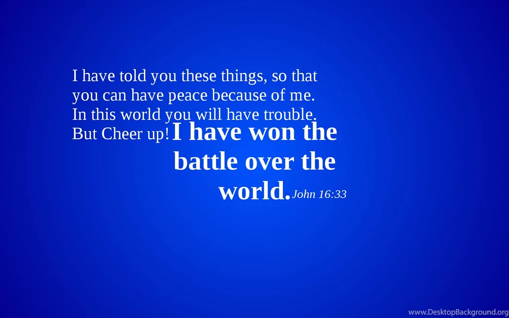 John 16:33 Battle Over The World Wallpapers Christian ...