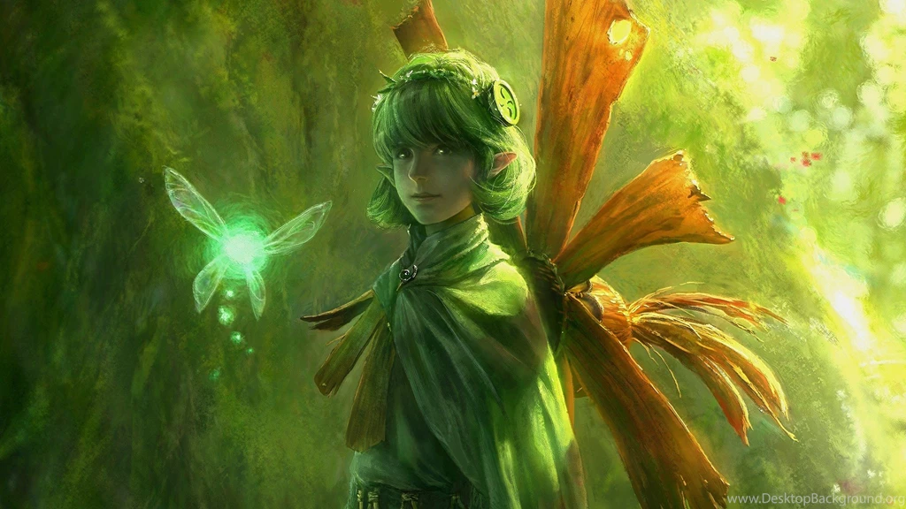 The Legend Of Zelda, Green Hair, Saria, Fairy :: Wallpapers